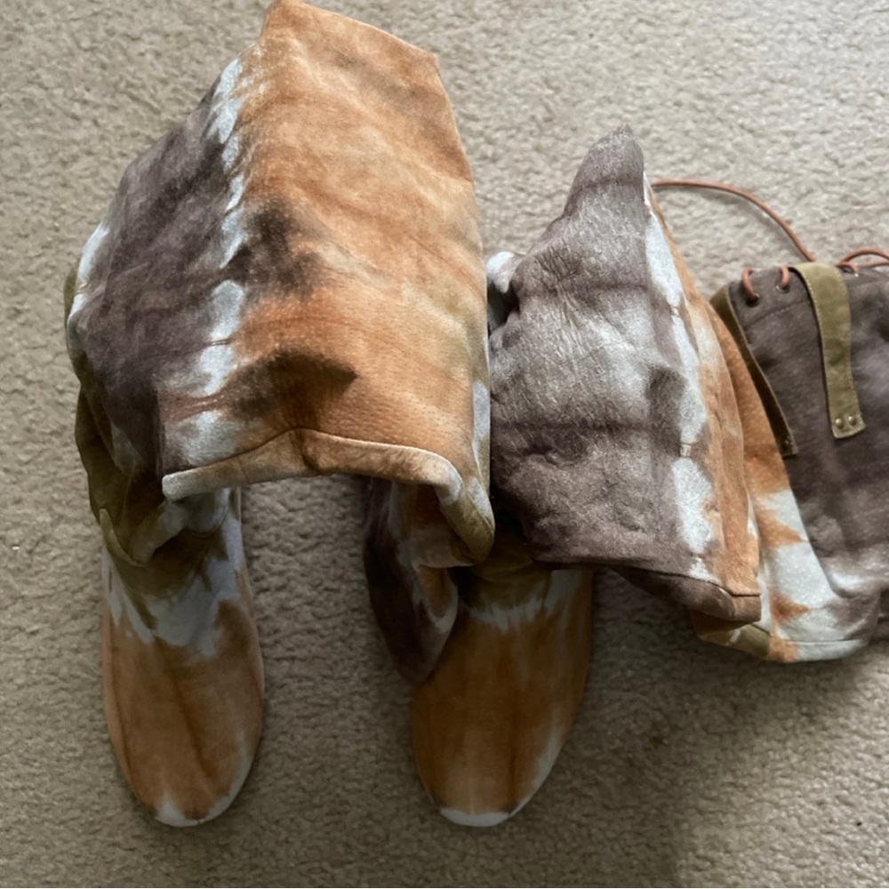 Jeffrey Campbell Suede Tie-Dye Slouch Boots - Picture 4 of 9